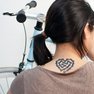 переводная татуировка вело-сердце