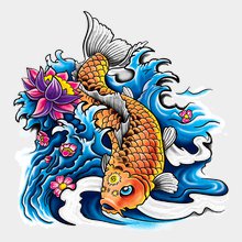 Переводная татуировка "Золотая Рыбка"