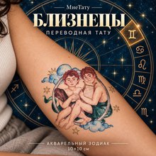 Переводная татуировка Знаки зодиака Близнецы