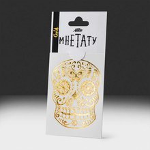 Флеш tattoo «Gold skull»