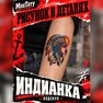 переводная тату татуировка мнетату временная олдскул индианка