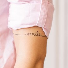 Переводная татуировка Smile
