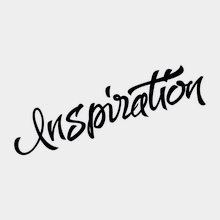 Модная переводная тату "Inspiration"