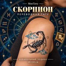 Переводная татуировка Знаки зодиака Скорпион