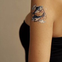 Переводная татуировка Знаки зодиака Рыбы