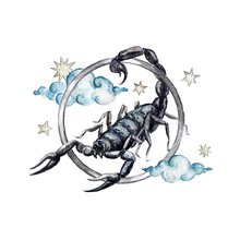 Переводная татуировка Знаки зодиака Скорпион