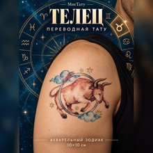 Переводная татуировка Знаки зодиака Телец