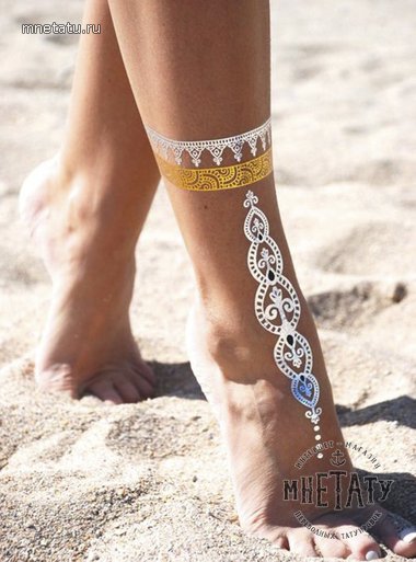 Золотые флэш тату