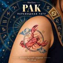 Переводная татуировка Знаки зодиака Рак