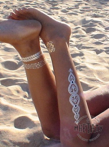 Золотые флэш тату